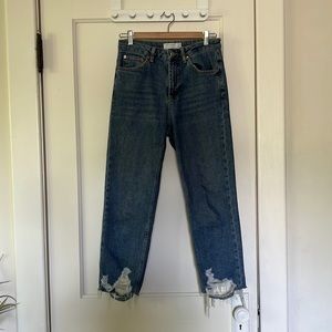 Blue Topshop straight leg jeans size 28